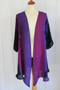 Hand painted silk jacket 4442