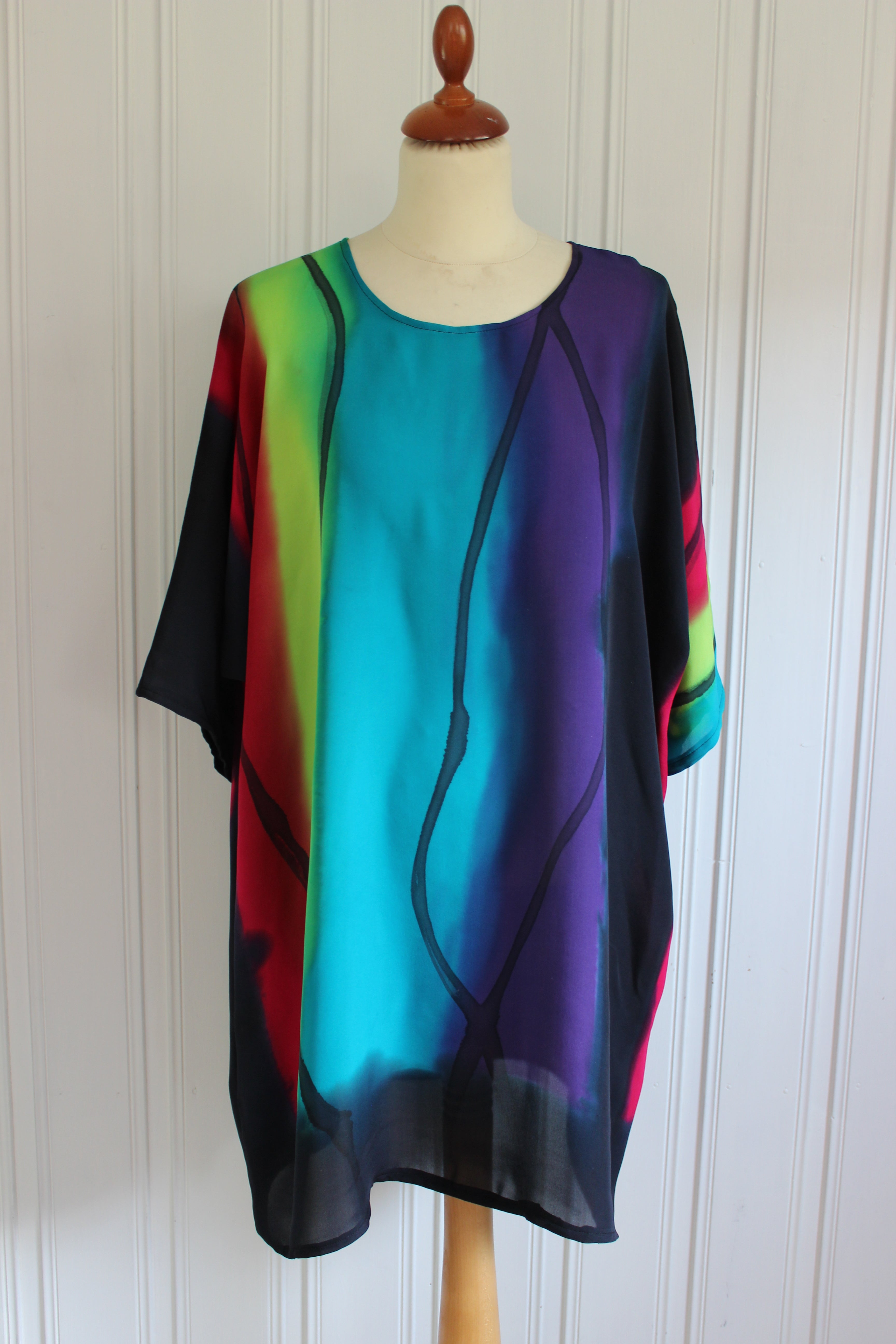 Hand painted top in silk 4545