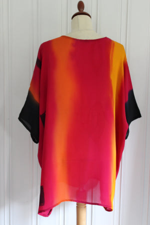 Hand painted top in silk 4777