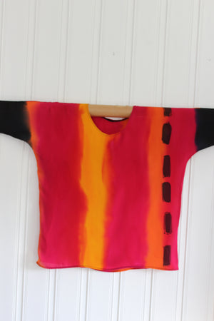 Hand painted top in silk 4777