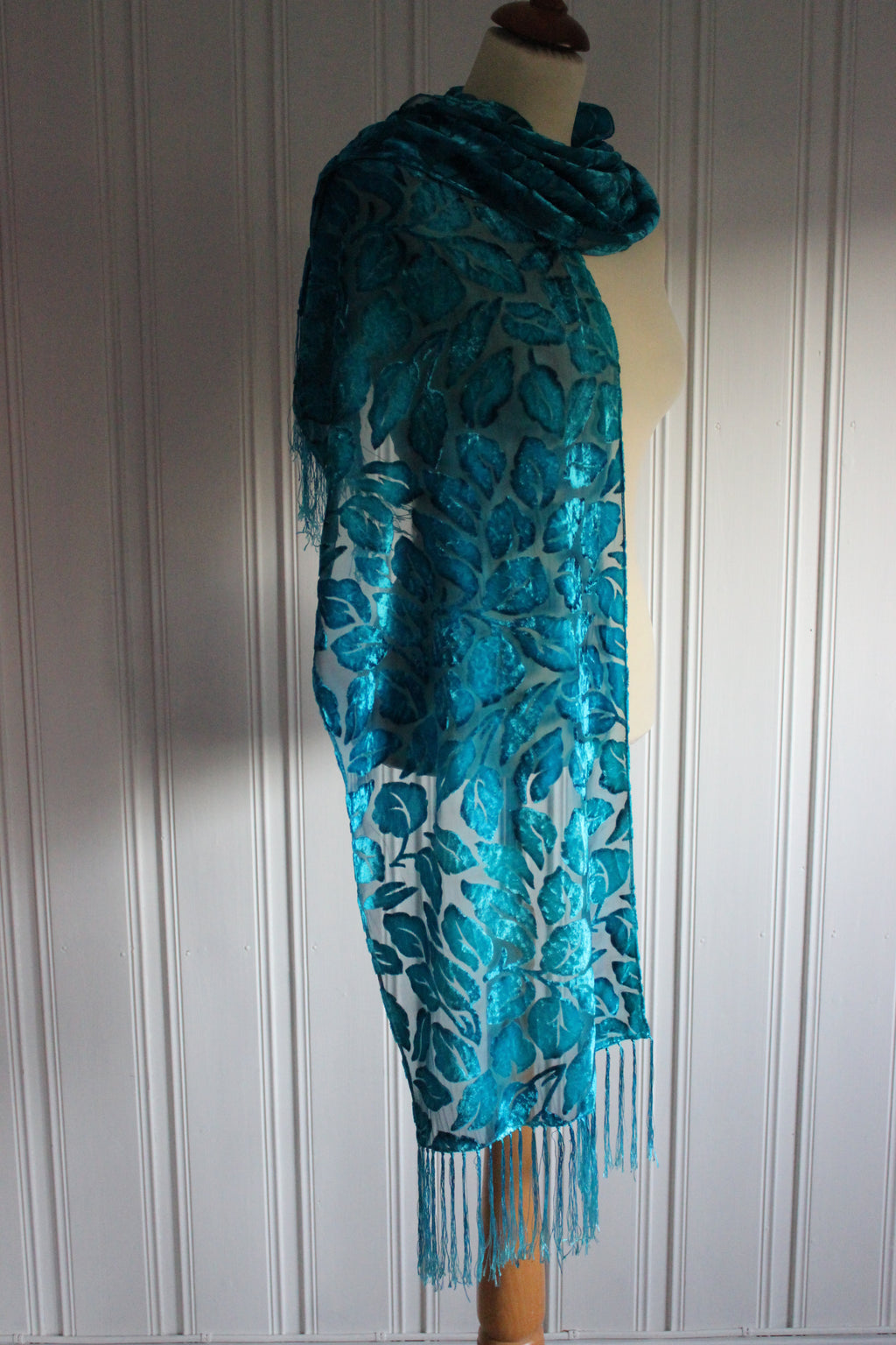 Håndmalt skjerf i silke 4853