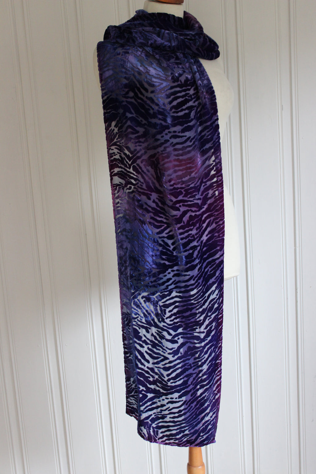 Håndmalt skjerf i silke 4867