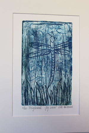 Etching "Floating" Blue