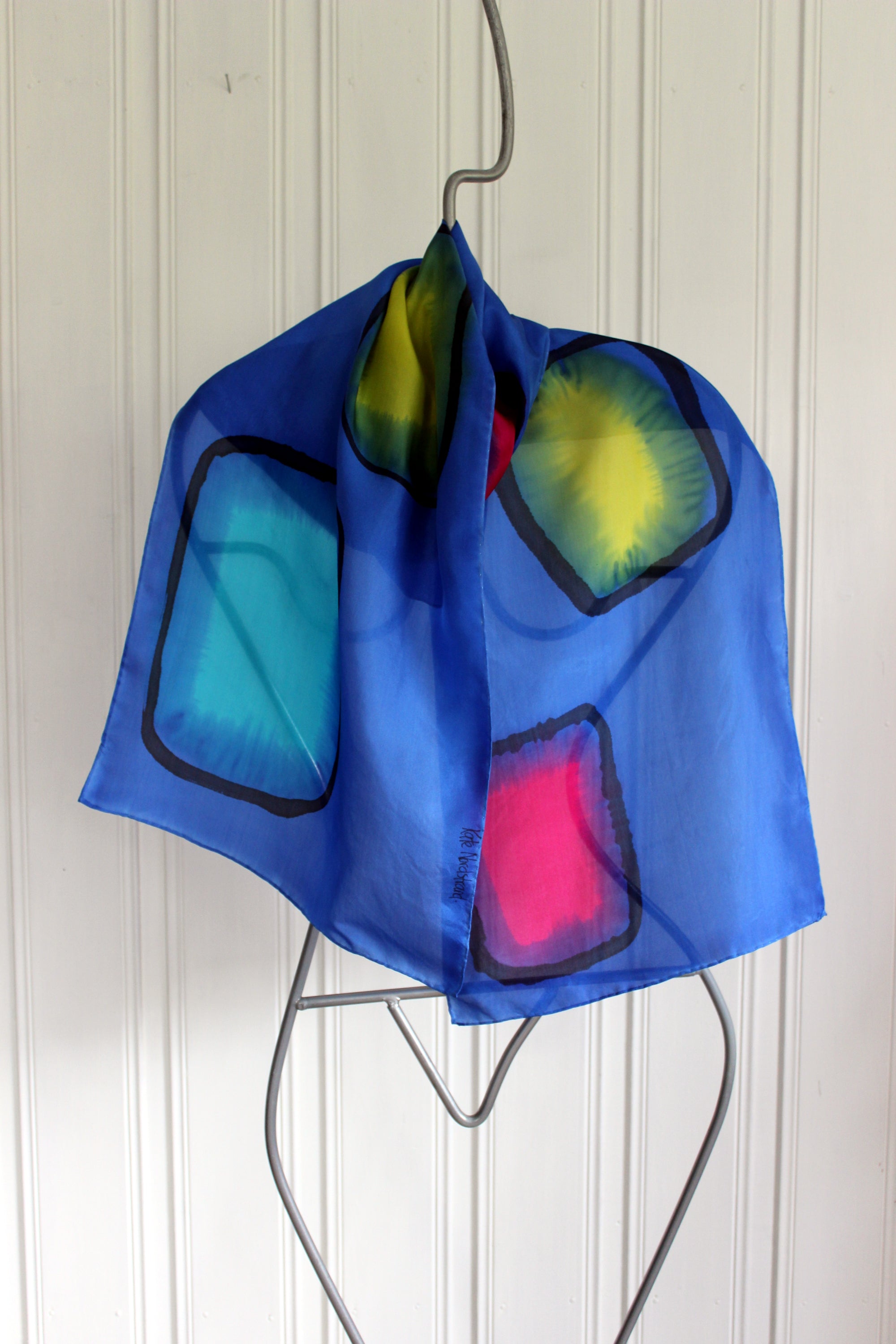 Hand painted silk scarf  3616