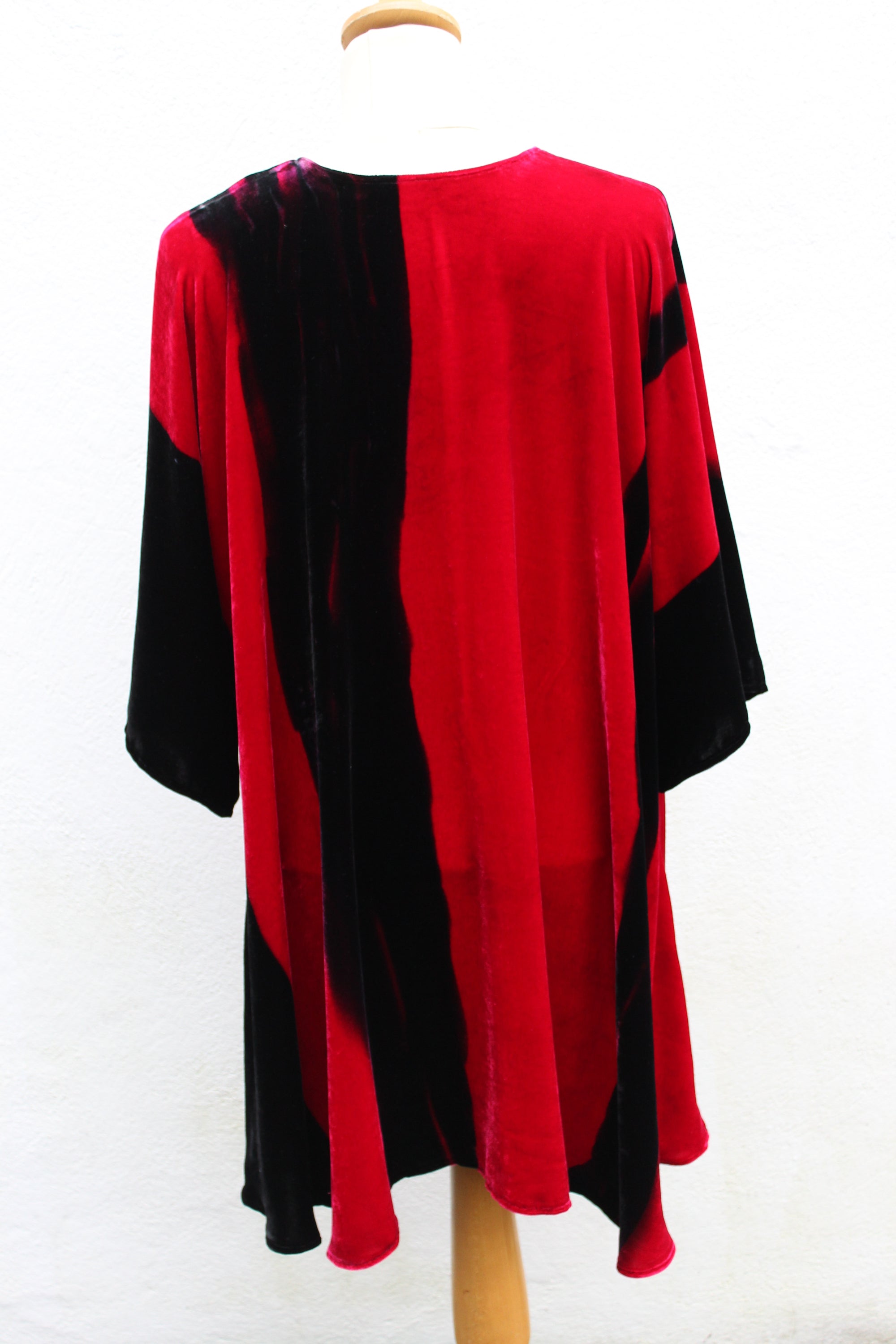 Hand painted silk velvet jacket 3698