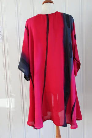 Hand painted silk jacket 3753