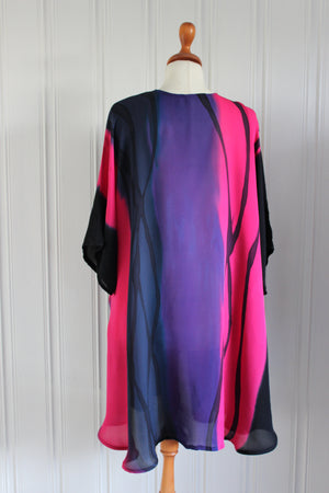 Hand painted silk jacket 3755